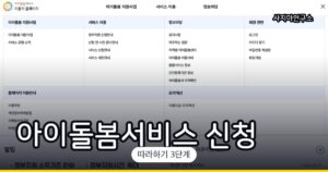아이돌봄서비스 신청 방법 (정부 지원 시간제 돌봄)